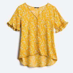 Ruffle Sleeve Blouse